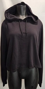 Joe's Jeans Women Black Pullover Hoodie L - Picture 1 of 5