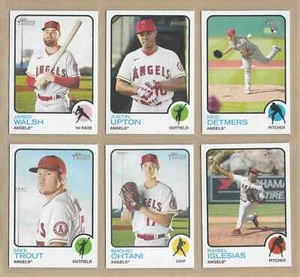 2022 Topps Heritage LOS ANGELES ANGELS Base Team Set of (12) Trout Shohei Ohtani - Picture 1 of 2