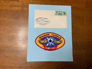 Navy Ballistic Missile Submarine Patch First Day Cover FDC USS Benjamin Franklin - Picture 1 of 5