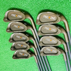 Ping ZING Beryllium Copper Iron Set 9pcs 3-9,W,Sw ALDILA 101 - Picture 1 of 9