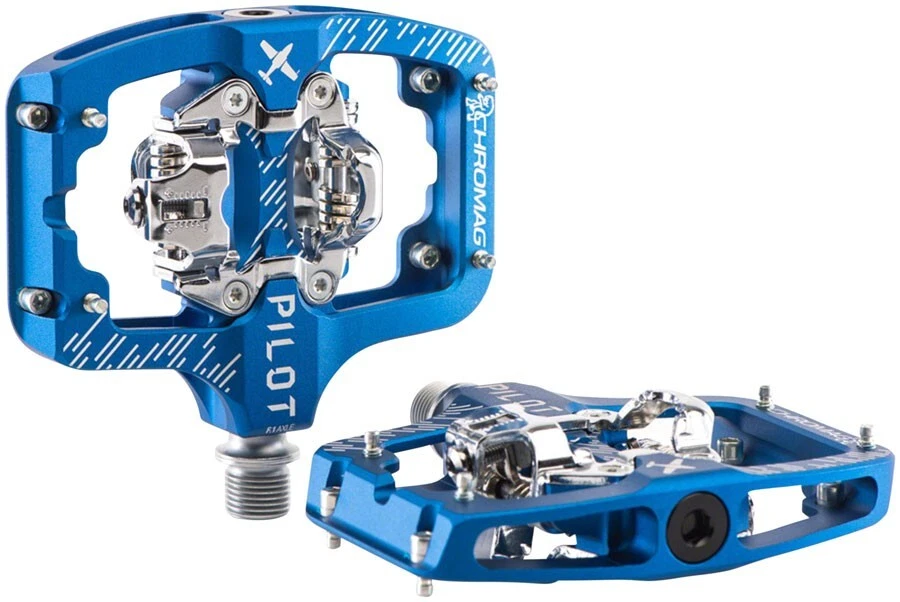 Chromag Pilot SPD Dual Sided Clipless MTB Mountain Bike Pedals Blue - Image 1 of 1