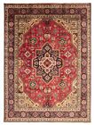 Traditional Hand-Knotted Bordered Carpet 9'6" x 12'10" Wool Area Rug