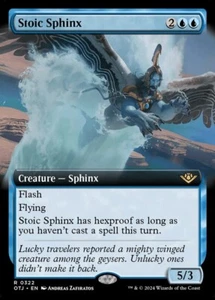 Stoic Sphinx (Extended Art) - Outlaws of Thunder Junction (OTJ) (Near Mint NM) - Picture 1 of 1