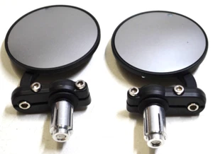 New Motorcylcle Mini Bar End Side Mirrors - 3 1/8 in. Mirrors - Picture 1 of 4