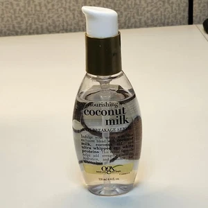 OGX Nourishing + Coconut Milk Anti-Breakage Serum, 4 Fl Oz NOB - Picture 1 of 4