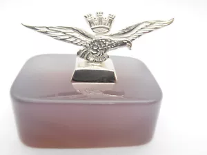 Aeronautica Militare Italiana : Aquila in Argento 925 e Agata - Fermacarte - Foto 1 di 7