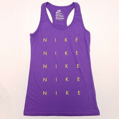 NIKE Womens Tank Top Active IMMACULATE Training Running Gym MEDIUM Purple  Polye • 15.65€