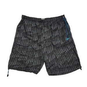 Nike Sportswear Shorts Grey & Black Drawstring With Pockets Mens UK XL W36 I20 - Picture 1 of 5