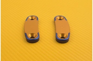 Obturadores Retrovisore Dorado-Azul 47 mm KAWASAKI ZX6R ZX-6R 2013-2018 Model 1 - Picture 1 of 6