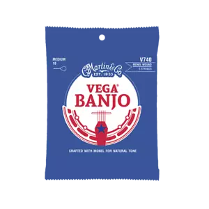 Martin V740 Monel Wound Vega Banjo Strings - Medium - Picture 1 of 1