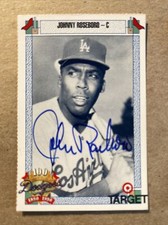 1990 Target Dodgers 100th Anniversary John Roseboro #688 AUTOGRAPHED Card
