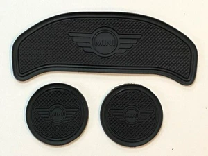 MINI (F54) CLUBMAN 2016 - 2020 (3 PEZZI) SET PAD CANCELLO CONSOLE INTERNA - NERO - Foto 1 di 3