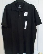 NWT MEN'S SONOMA BLACK "THE SUPERSOFT POLO" with POCKET *  SIZE XL