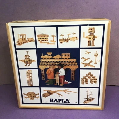 KAPLA 100 Bloques de Madera Piezas de Madera Caja de Madera Edad 3+ Completa  Foto 1 de 4
