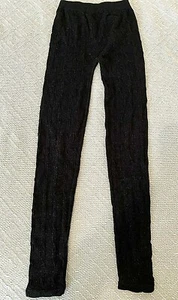 STAR RIDE SPARKLY Glitter Youth GIRLS LEGGINGS Sz XL (14-16) Black - Picture 1 of 4