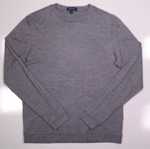 Peter Millar Crown Crafted Light Gray Heather Merino Wool-Cashmere Sweater Small - Picture 1 of 6