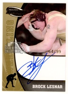 Brock Lesnar 2009 Press Pass Fusion Autograph Card #SS-BL /99 - Image 1 of 2