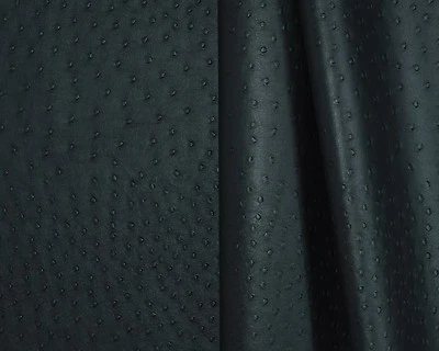 Ostrich - Black, Vinyl Leatherette fabric for auto and interior upholstery use - Image 1 of 3