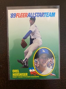 1989 Fleer Orel Hershiser All-Star Team #7/12