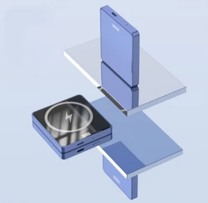 10000mAh Magnetic Wireless Power Bank Battery Charger For iPhone Samsung Vivo - Picture 1 of 22