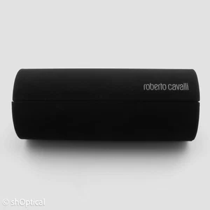 Roberto Cavalli Medium Black Cylindrical Hard Glasses Case - Picture 1 of 2