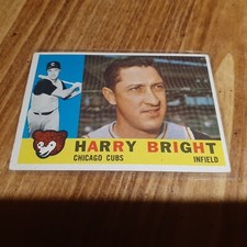 1960 Topps Baseball Harry Bright #277 Chicago Cubs