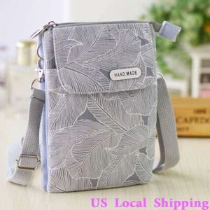 Women Small Crossbody Cell Phone Case Shoulder Bag Purse Pouch Handbag Wallet US - Picture 1 of 12