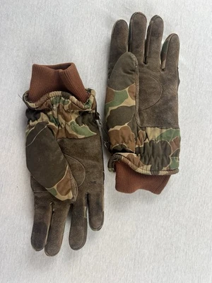 Guantes de cuero de vaca camuflados Thinsulate Gore-Tex de colección para hombre XL caza ropa de trabajo al aire libre Foto 1 de 4