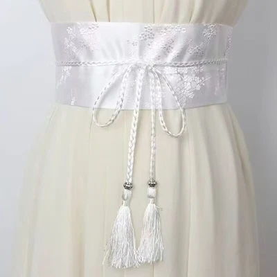 Cinturón Mujer Bordado Cintura Japonés Obi Kimono Yukata Cinturón Foto 1 de 4