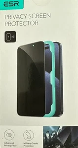 PRIVACY SCREENPROTECTOR - iPhone 15 Pro Max- 3 PCs Pack - Grey - Photo 1 sur 5