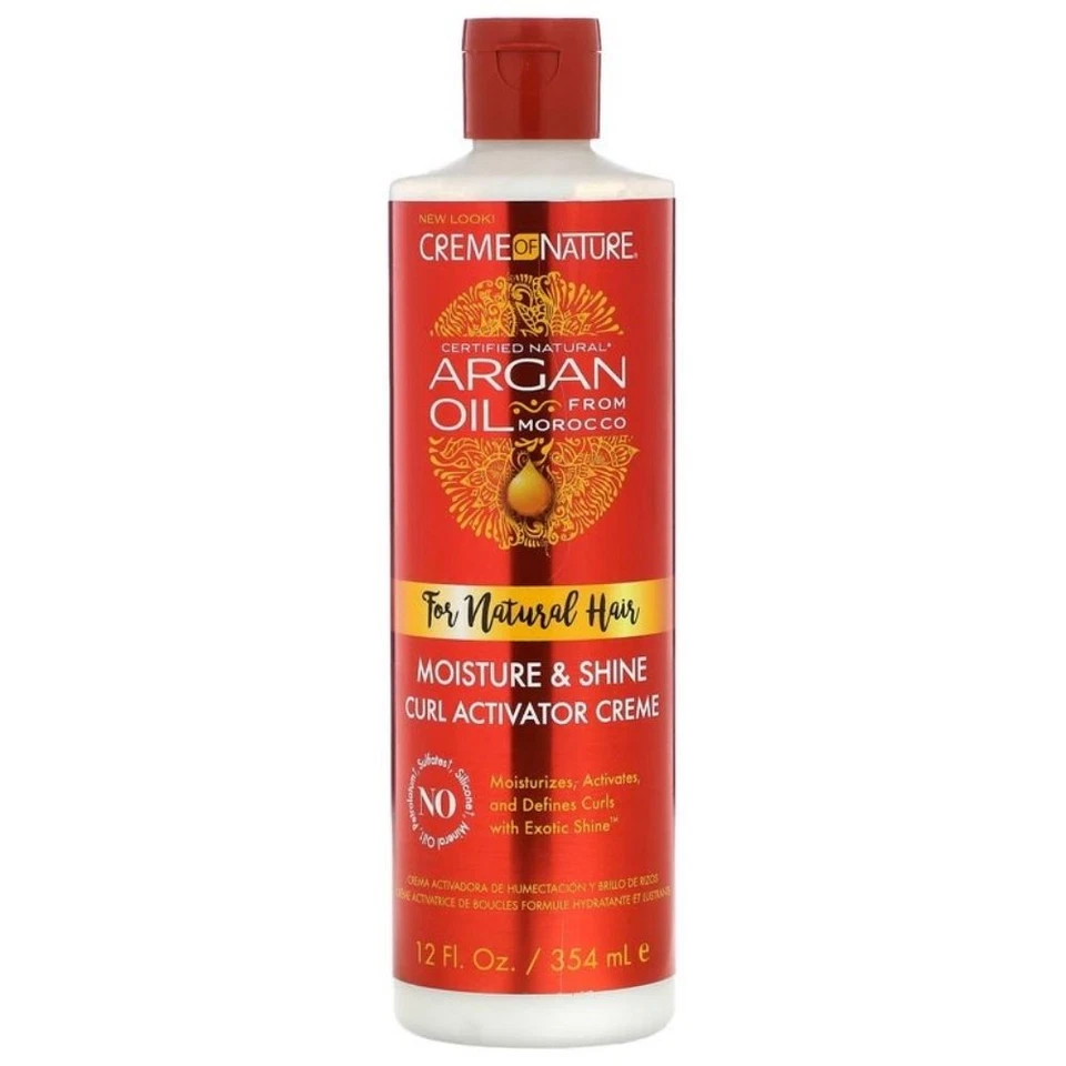 CREAM OF NATURE Creme of Nature Arganöl Lockenaktivator mit Arganöl für Locken, 354 ml