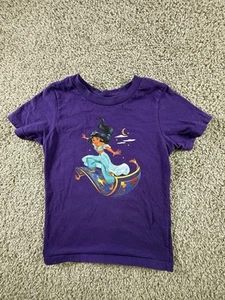 Disney Store Jasmine T Shirt Top Girls Purple - Picture 1 of 10