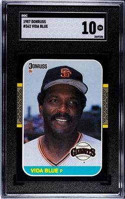 Donruss 1987 - #362 Vida Blue SF Giants - Jugador Más Valioso y ganador de Cy Young - ¡SGC 10! Foto 1 de 2