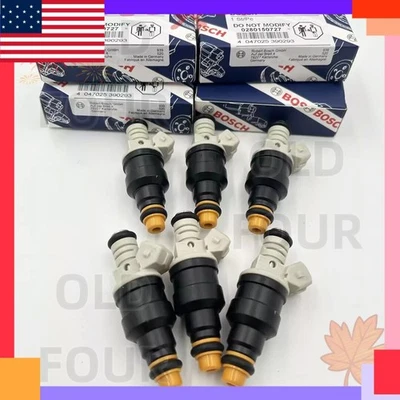 6X Inyectores de combustible OEM nuevos para Bosch 1986-1989 Ford Ranger 2,9 L V6 0280150727 Foto 1 de 4