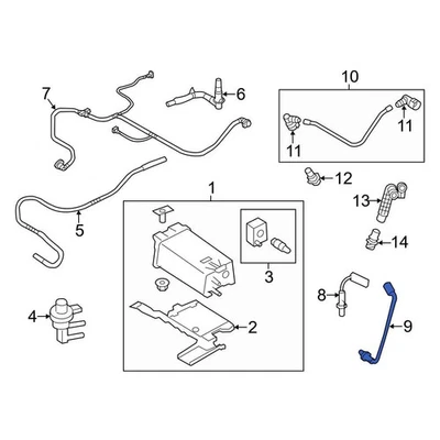 For Ford Police Interceptor Utility 13-15 Ford Rear Left Oxygen Sensor Foto 1 de 4