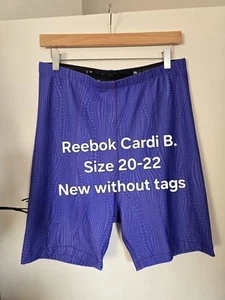 Reebok Cardi B Womens Shorts Plus Size 20-22 NEW - Picture 1 of 6