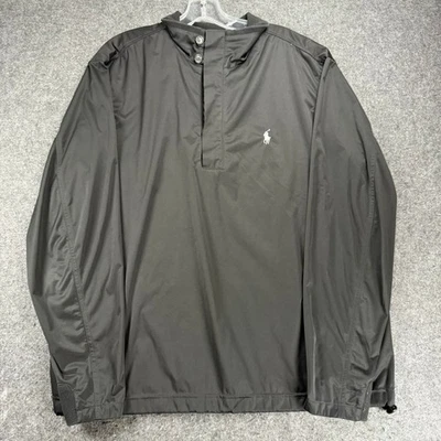 Polo Golf Ralph Lauren Pullover Windbreaker Quarter Zip Jacket Black Mens Large - Image 1 of 4