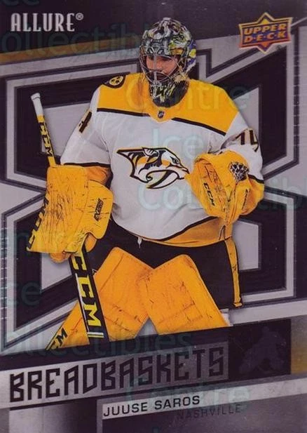 2021-22 Upper Deck Allure Breadbaskets #14 Juuse Saros - Image 1 of 1