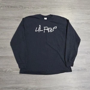 RaRe LIL Peep GothBoiClique Campfire Langarm T-Shirt GBC Schwarz Größe L - Bild 1 von 13