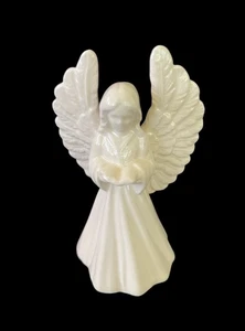 White Porcelain Angel Figurine - Picture 1 of 3