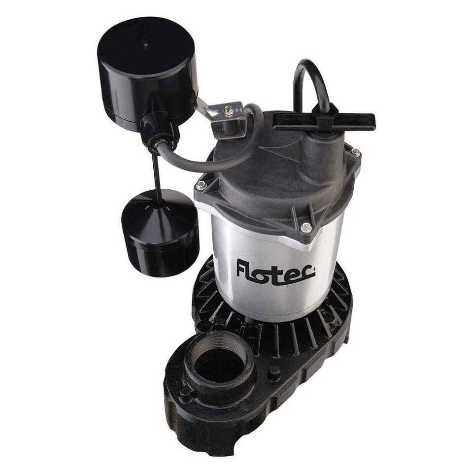 Bomba de sumidero sumergible FLOTEC, 8 pies, 14,25 pulgadas, 115 VCA 58MX69 Foto 1 de 1