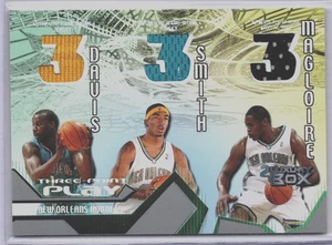 04-05 Luxury Box Davis/Smith/Magloire 3-Point Play Hornets Jersey Card #298/450 - Picture 1 of 2