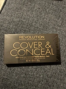 Revolution Cover & Conceal Ultra Cover & Concealer Palette Medium-Dark BNIB - Picture 1 of 7