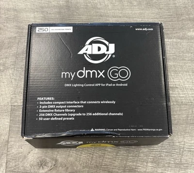 American DJ ADJ MyDMX GO Lighting Control APP For iPad Or Android Missing Cord - Image 1 of 4