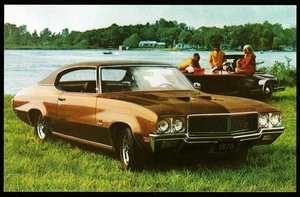 Vintage 1970 Buick GS und GS-455 UNP GM Autohaus Werbung Postkarte - Bild 1 von 5