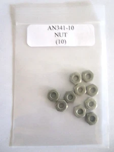 AN341-10 Hex Nut 10-32 Copper Alloy - Lot of 10 - Picture 1 of 4