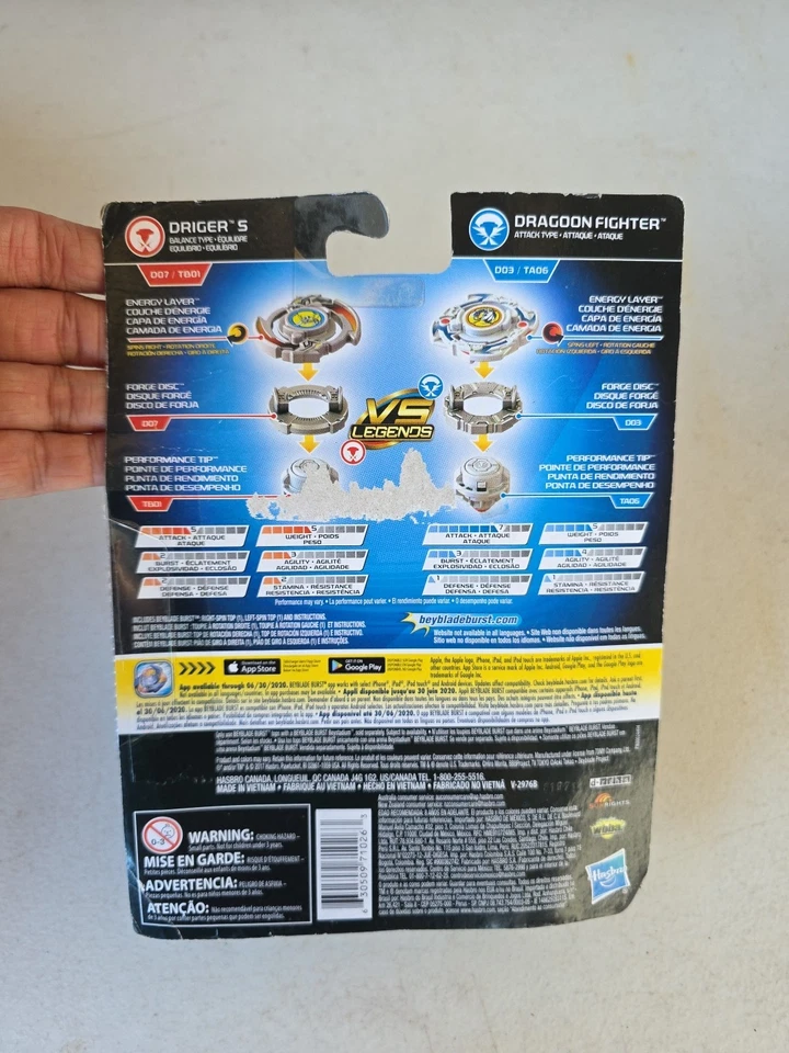 Beyblade Burst Evolution Combo Pack Dragoon Fighter & Driger S Hasbro 2017 Foto 1 de 4
