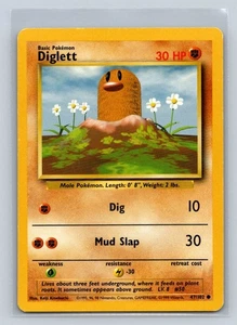 Diglett #047/102 Base Set Common - Pokemon TCG Card D1 - Picture 1 of 2