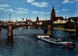 Schiff Ship Frachtschiff PAUL bei Frankfurt am Main, Hessen, Ansichtskarte ~1970 - Picture 1 of 2