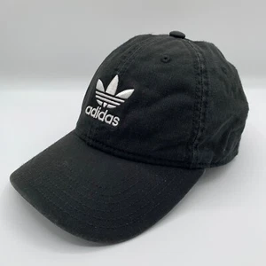 Adidas Mujer Negro Blanco Calce Relajado Ajustable Correa Sombrero - Imagen 1 de 5
